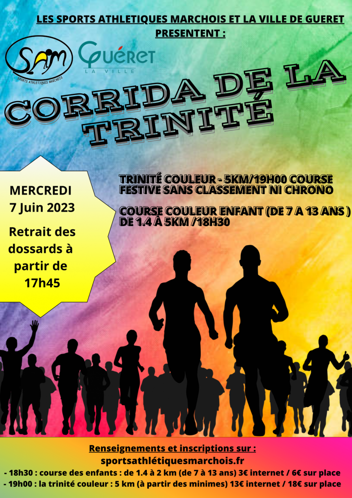 affiche corrida trinité guéret 2023