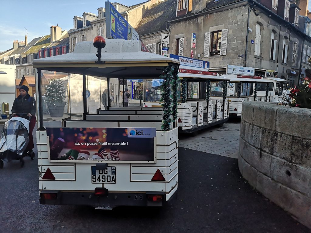 Un petit train pour le marché de Noël de Guéret